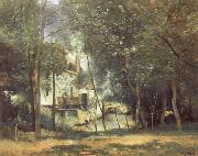 Corot Camille The Mill at Saint-Nicolas-les-Arras painting